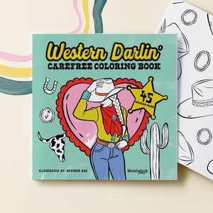 Western Darlin': Carefree Coloring Book