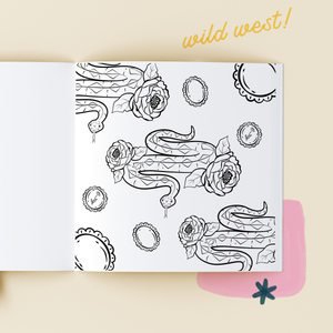 Western Darlin': Carefree Coloring Book